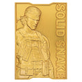 Lingot collector Metal Gear Solid - 2 24k Gold Plated Snake