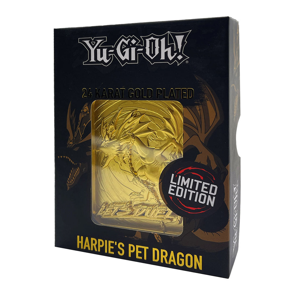 Yu-Gi-Oh! Collector's Metal Card - 24K Gold Plated Harpie Pet Dragon