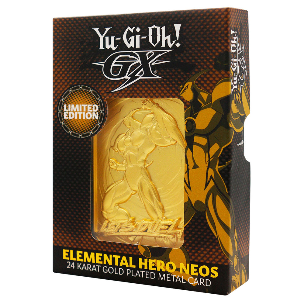 Lingot plaqué or collector Yu-Gi-Oh! - GX Elemental Hero Neos 24K