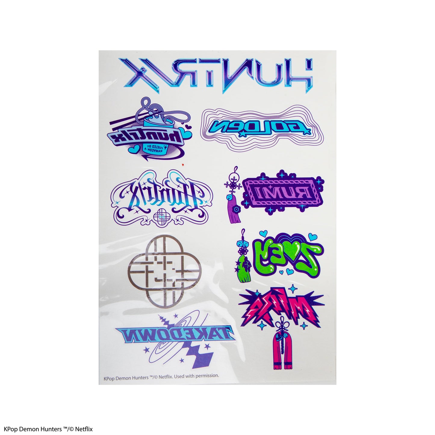 Tatouages Temporaires KPop Demon Hunters