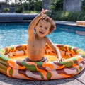 Kids Pool - Camouflage - Forest Fade - Ø 100 cm
