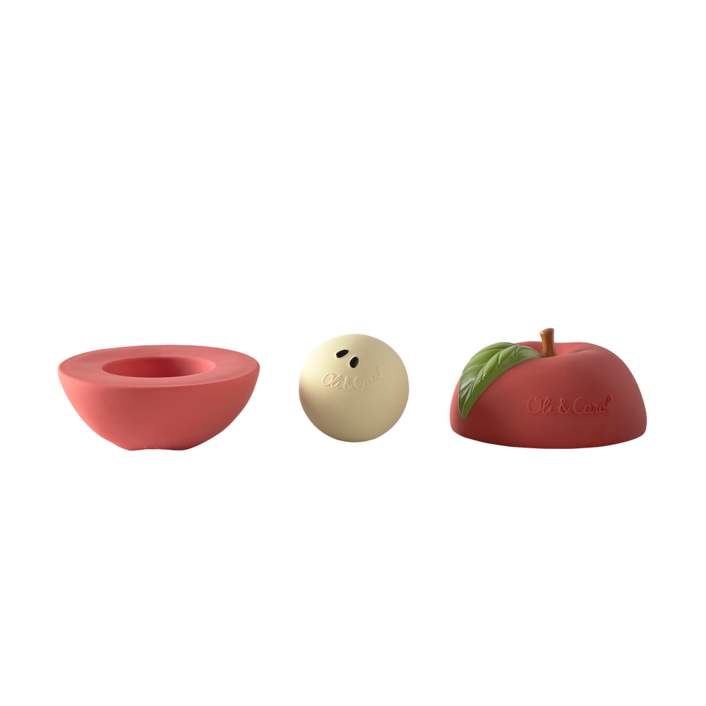 Pomme – Jouet à empiler et balle hochet