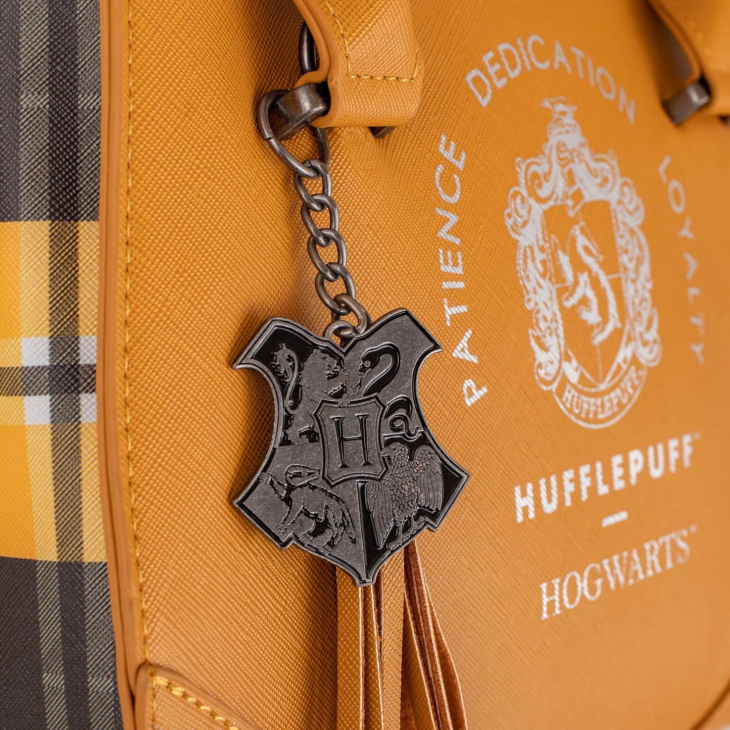 Bolso de mano de lujo a cuadros de Harry Potter - Hufflepuff