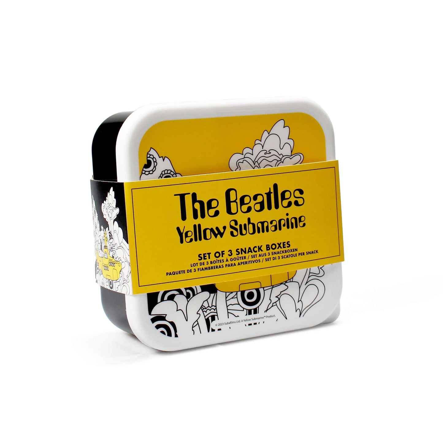 Lot de 3 boîtes à snack The Beatles - Yellow Submarine
