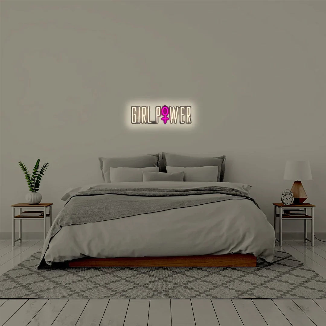 Poder de neón de pared