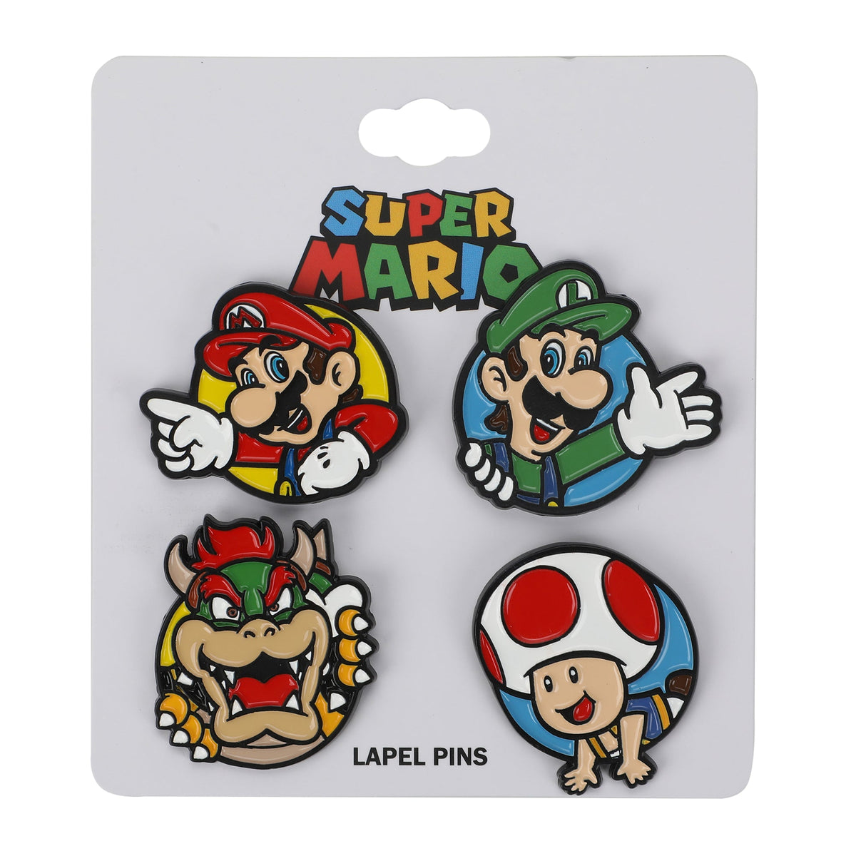 Pin's Super Mario - Luigi, Bowser & Toad - Pack de 4