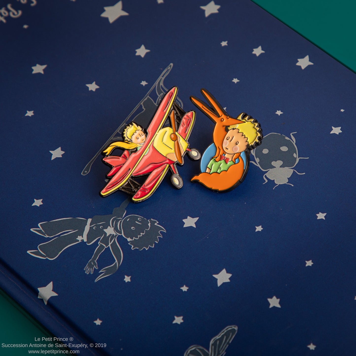 Set de 2 Pin's Aventure d'un Aviateur