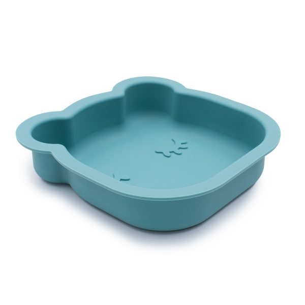 Stampo per torta a forma di anatra con orso blu 