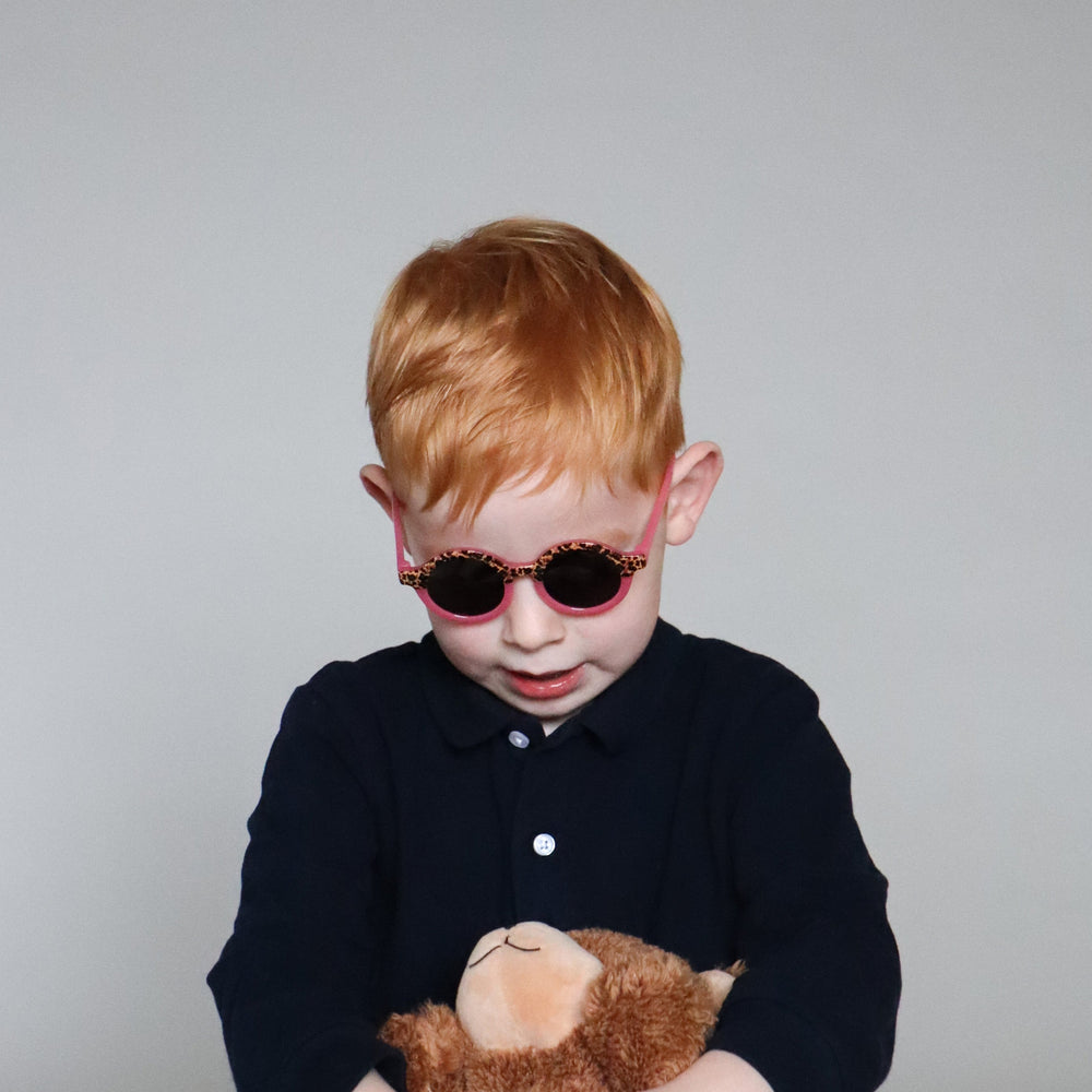 Lunettes de Soleil Bébé Hop'Pop – Léopard Transparent – CAT 4