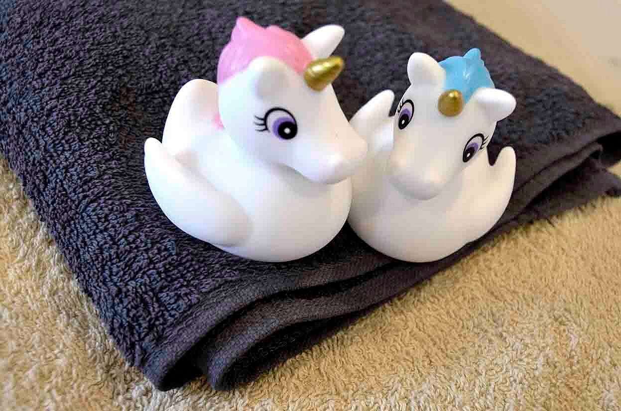 Mini Licorne de Bain Lumineuse