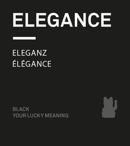 Mini Chat Chanceux Solaire Noir “Sumi”