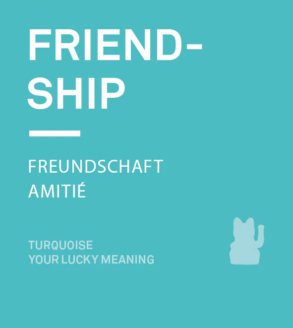 Mini Chat Chanceux Solaire Turquoise « Miko »