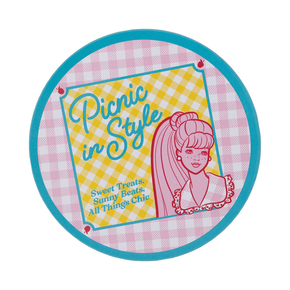 Set de 4 sous-verres métal imprimés Barbie