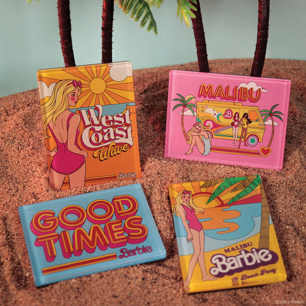 Set de 4 magnets Barbie - Malibu Barbie