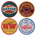 Set of 4 Hot Wheels printed metal coasters