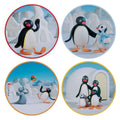 Set de 4 sous-verres métal imprimés Pingu