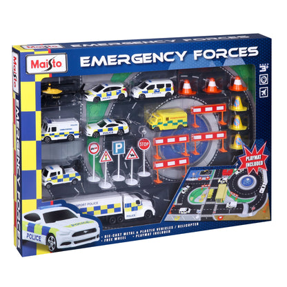 Fresh Metal Emergency Force Play Set with Playmat