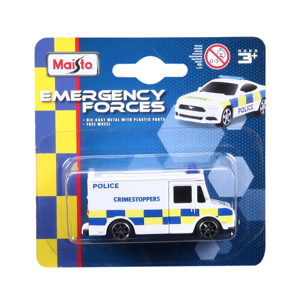 Assortiment de 72 pièces de police d'urgence en métal frais (blister)