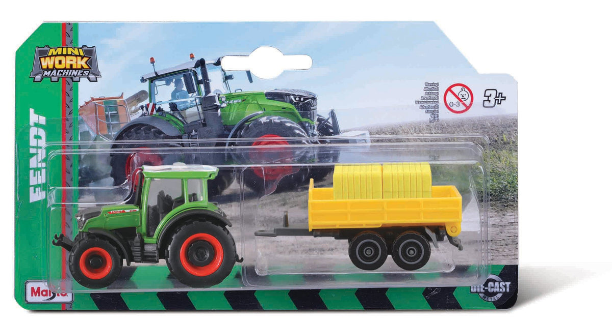 TRACTEUR FENDT 3" 209 VARIO AVEC REMORQUE À GRUMES