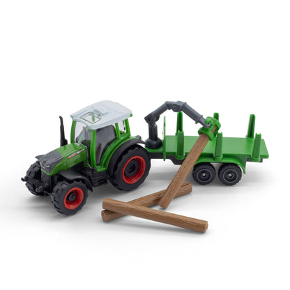TRACTEUR FENDT 3" 209 VARIO AVEC REMORQUE À GRUMES