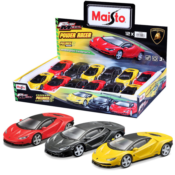 DISTRIBUTEUR DE CARBURANT LAMBORGHINI POWER RACER EN MÉTAL FRAIS