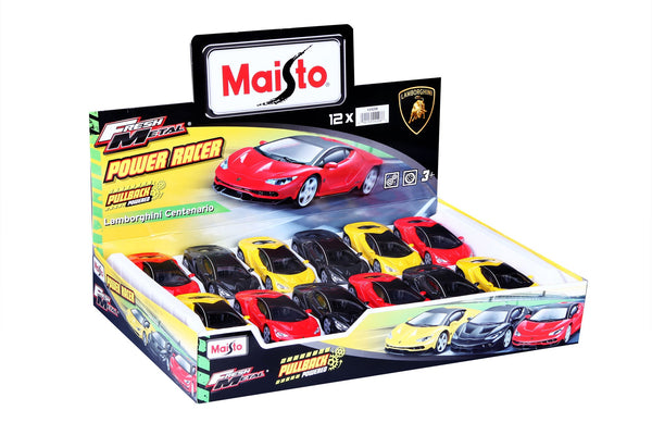 DISTRIBUTEUR DE CARBURANT LAMBORGHINI POWER RACER EN MÉTAL FRAIS