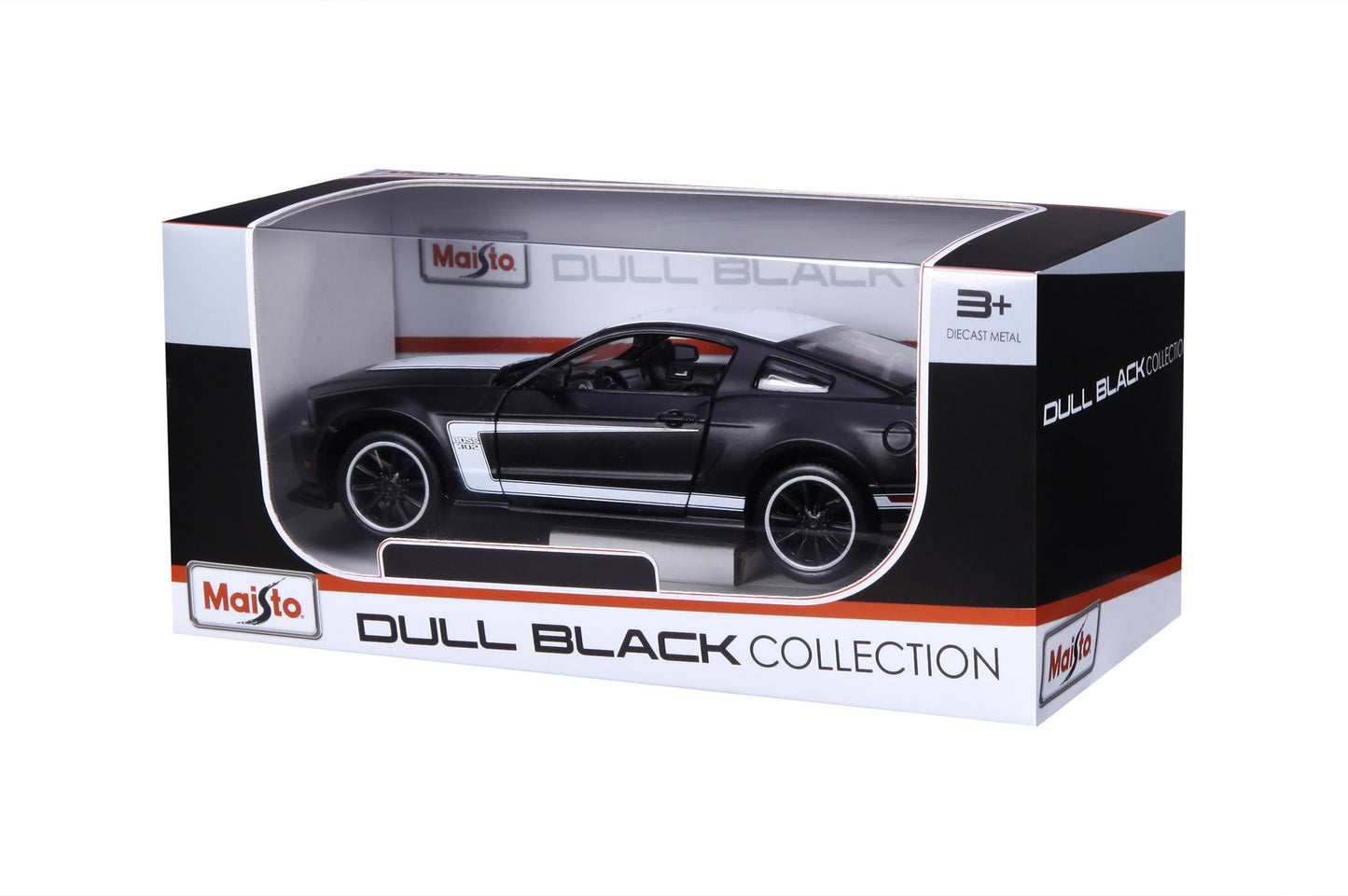 FORD MUSTANG NOIR MAT 1:24