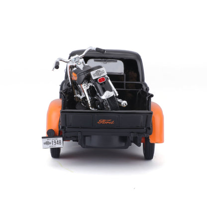 1:24 HARLEY DAVIDSON 1958 FORD F-1 PICKUP WITH 1958 FLH DUO GLIDE