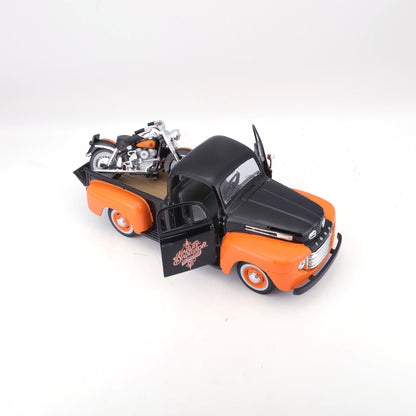 1:24 HARLEY DAVIDSON 1958 FORD F-1 PICKUP WITH 1958 FLH DUO GLIDE