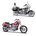1:18 HARLEY DAVIDSON DECADE DUOS 90'S- 1993 FLSTN HERITAGE SOFTAIL & 1997 FXDL DYNA LOW RIDER