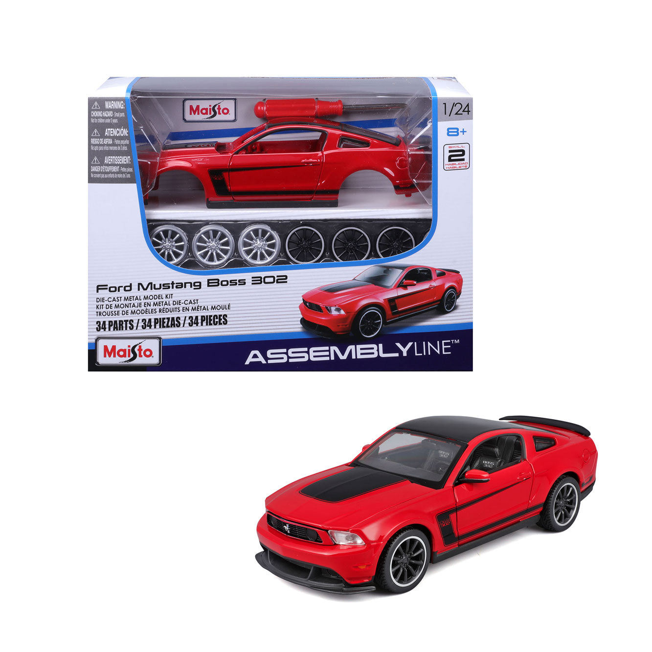 FORD MUSTANG BOSS 302 KIT 1:24