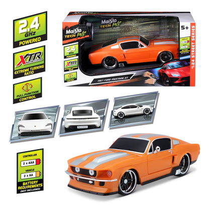FORD MUSTANG GT 1967 télécommandée à l'échelle 1:24, 2,4 GHz