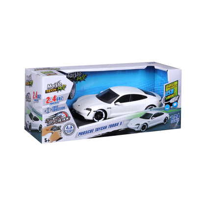 Porsche Taycan Turbo 2,4 GHz radiocommandée haut de gamme à l'échelle 1:24