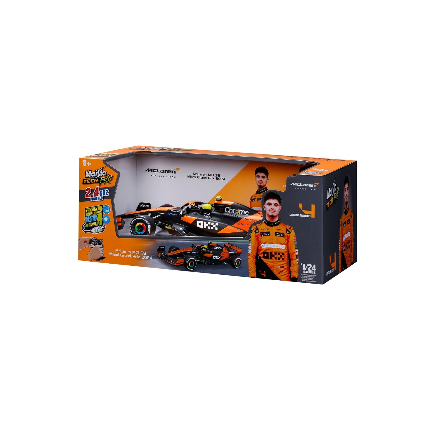1:24 PREMIUM RC F1 MCLAREN 2024 NORRIS 2,4 GHz