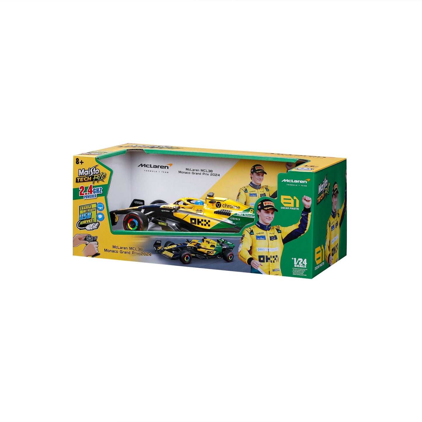 1:24 PREMIUM RC F1 MCLAREN 2024 PIASTRI 2,4 GHz