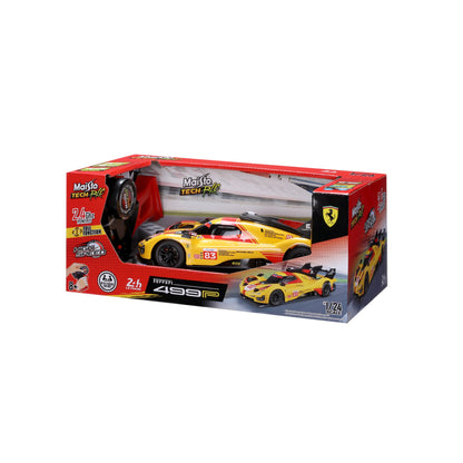 1:24 PREMIUM RC FERRARI 499P 2.4GHZ YELLOW