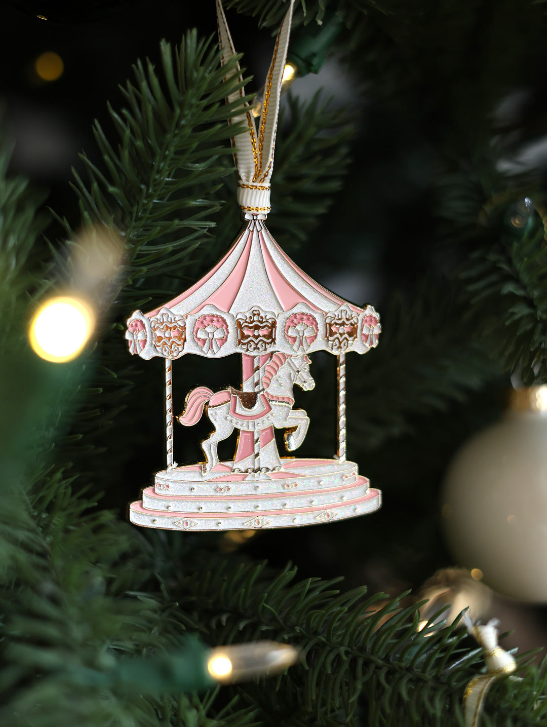 XMAS Merry Go-Round - Christmas Ornament