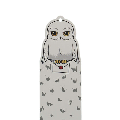 Marque-page avec breloque et pompon Harry Potter - Hedwige