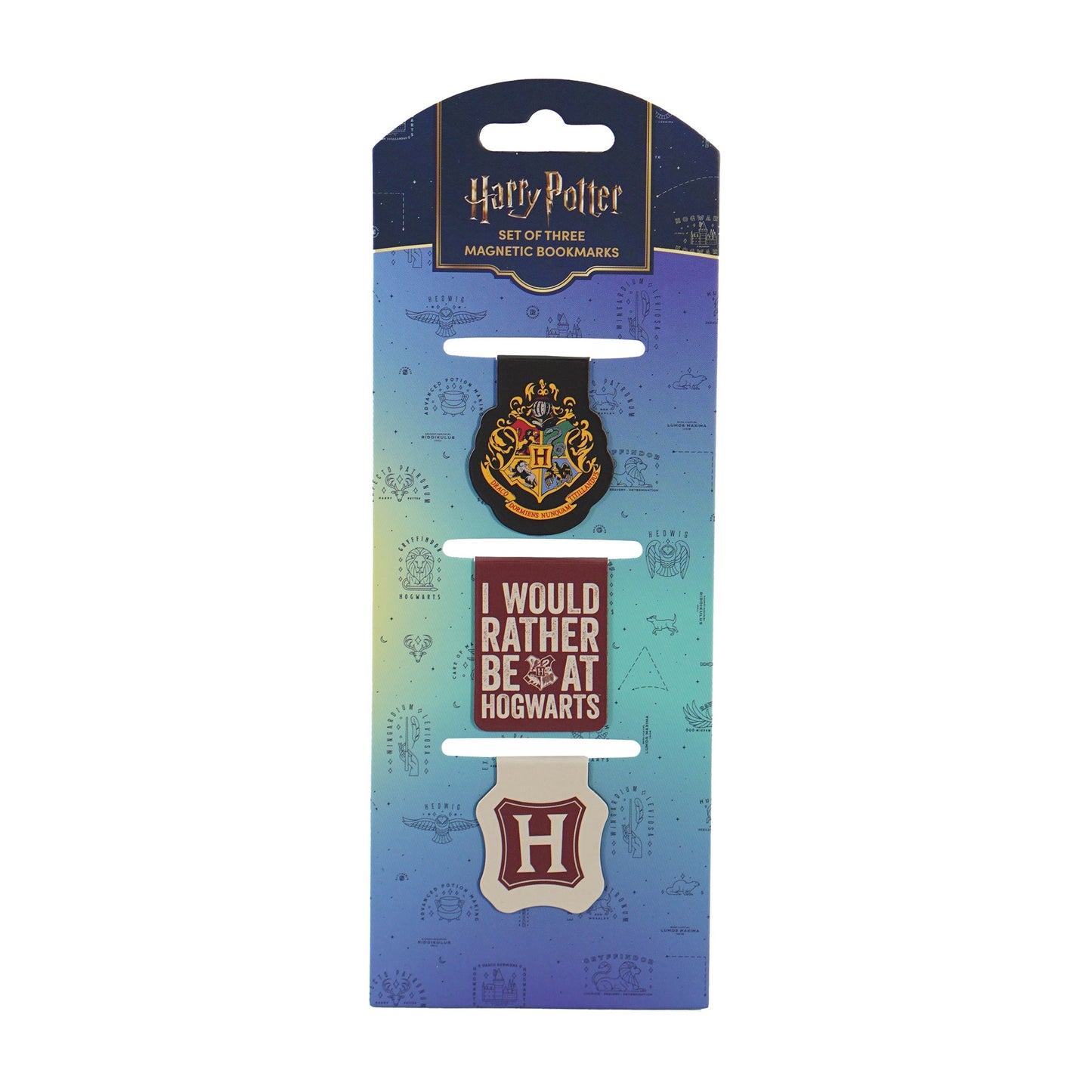 Lot de marque-pages magnétiques Harry Potter - Poudlard Houses