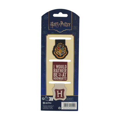Lot de marque-pages magnétiques Harry Potter - Poudlard Houses