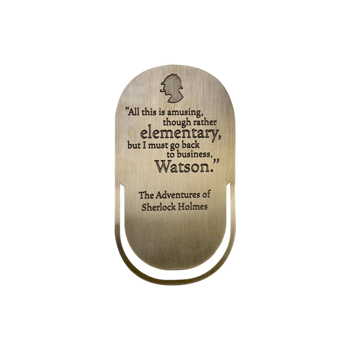 Marque-page en métal Sherlock Holmes