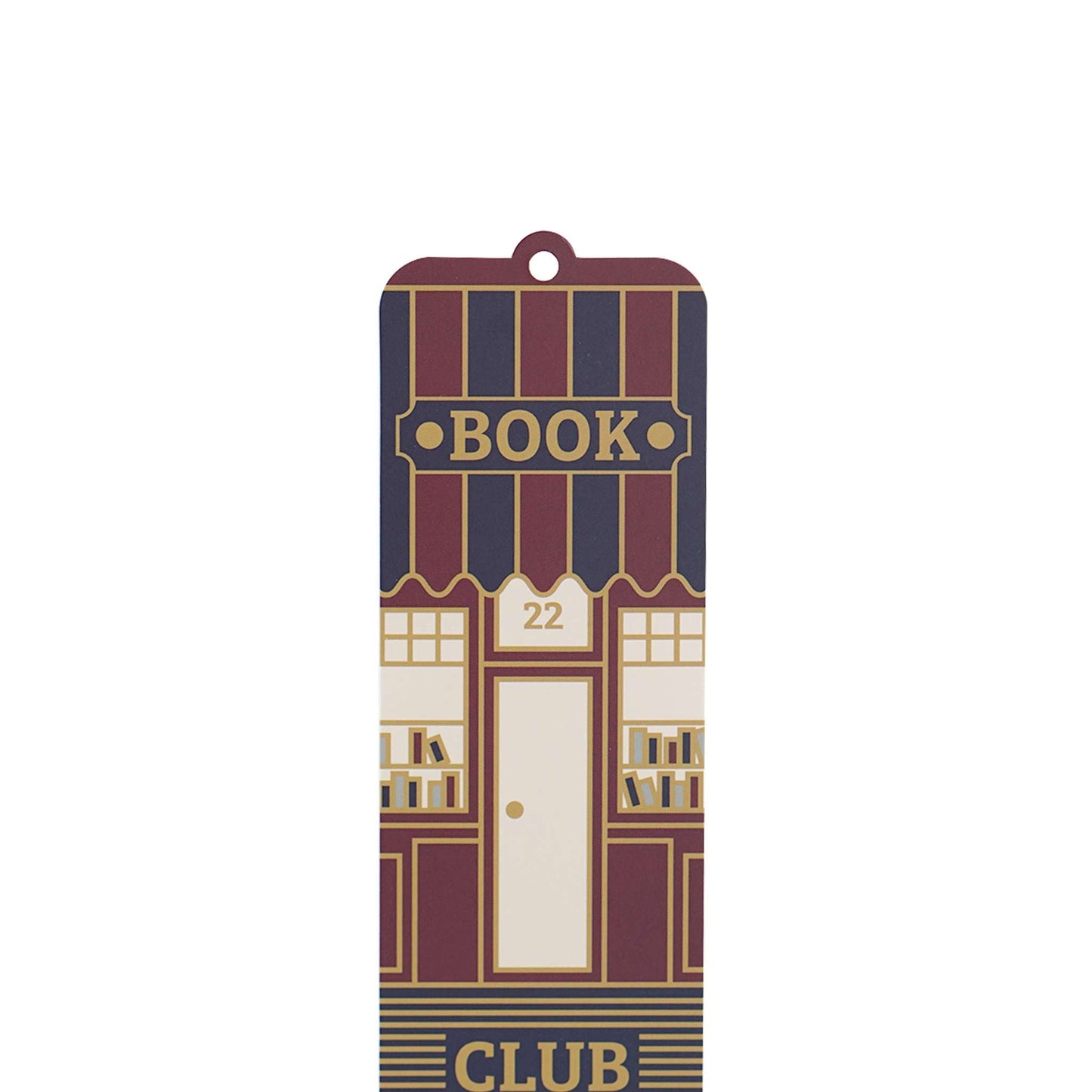 Marque-page avec breloque et pompon Book Club