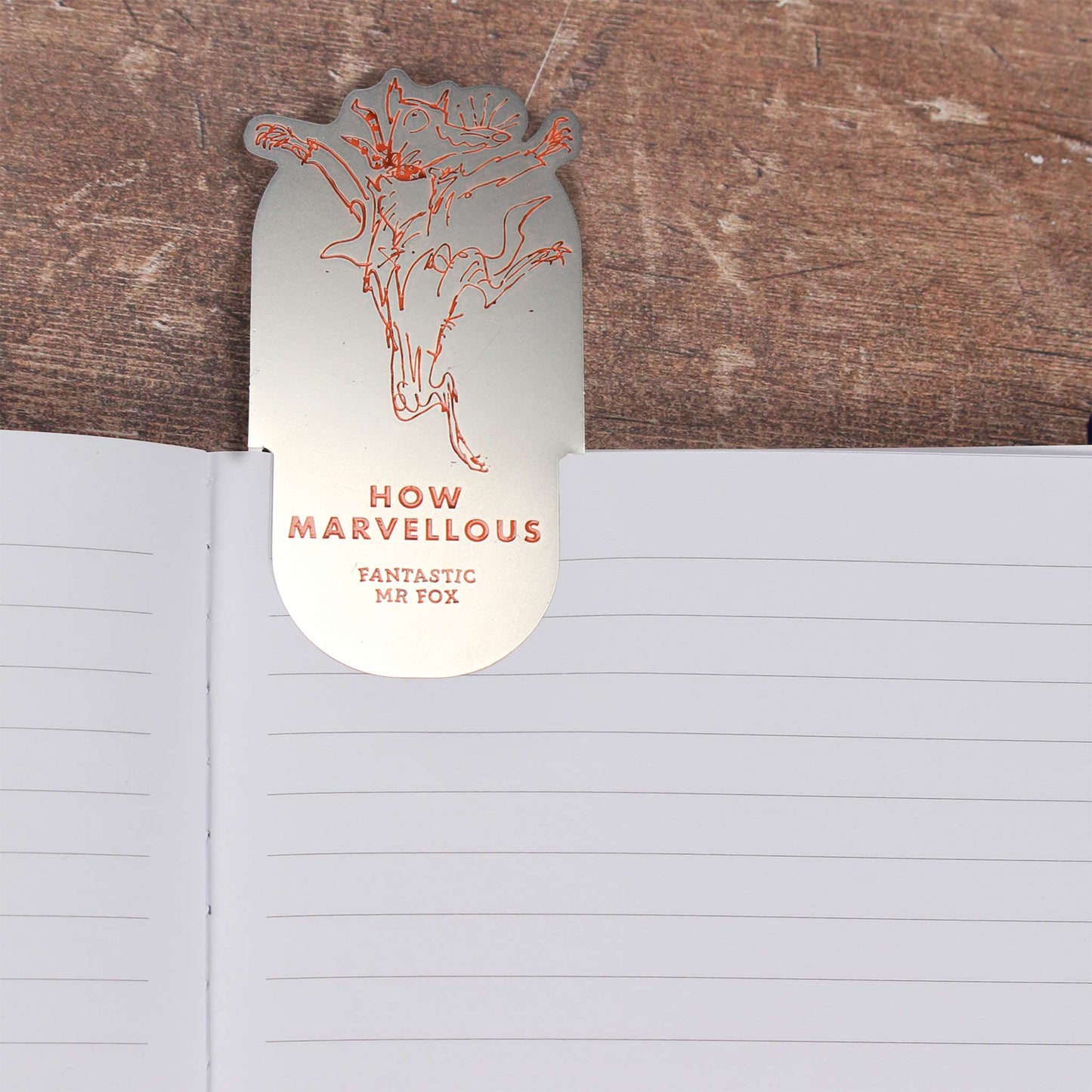 Marque-page en métal Roald Dahl - Fantastic Mr Fox