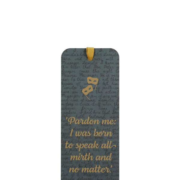 Marque-page papier Shakespeare - Beaucoup de bruit pour rien