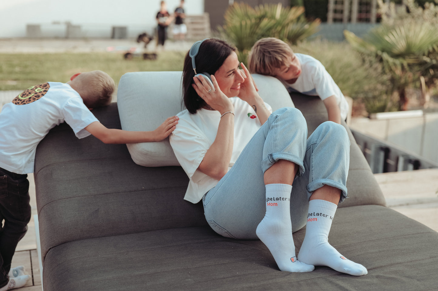 Mama verdient das Beste – T-Shirt & Socken Set