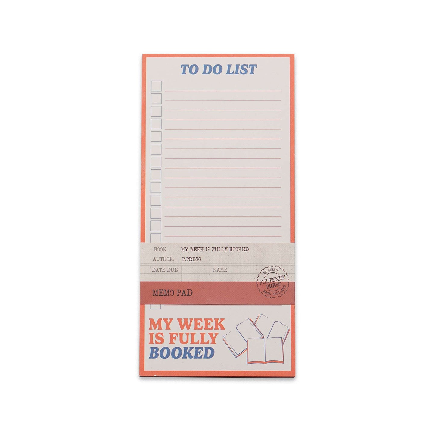 Bloc-notes My Week Is Fully Booked