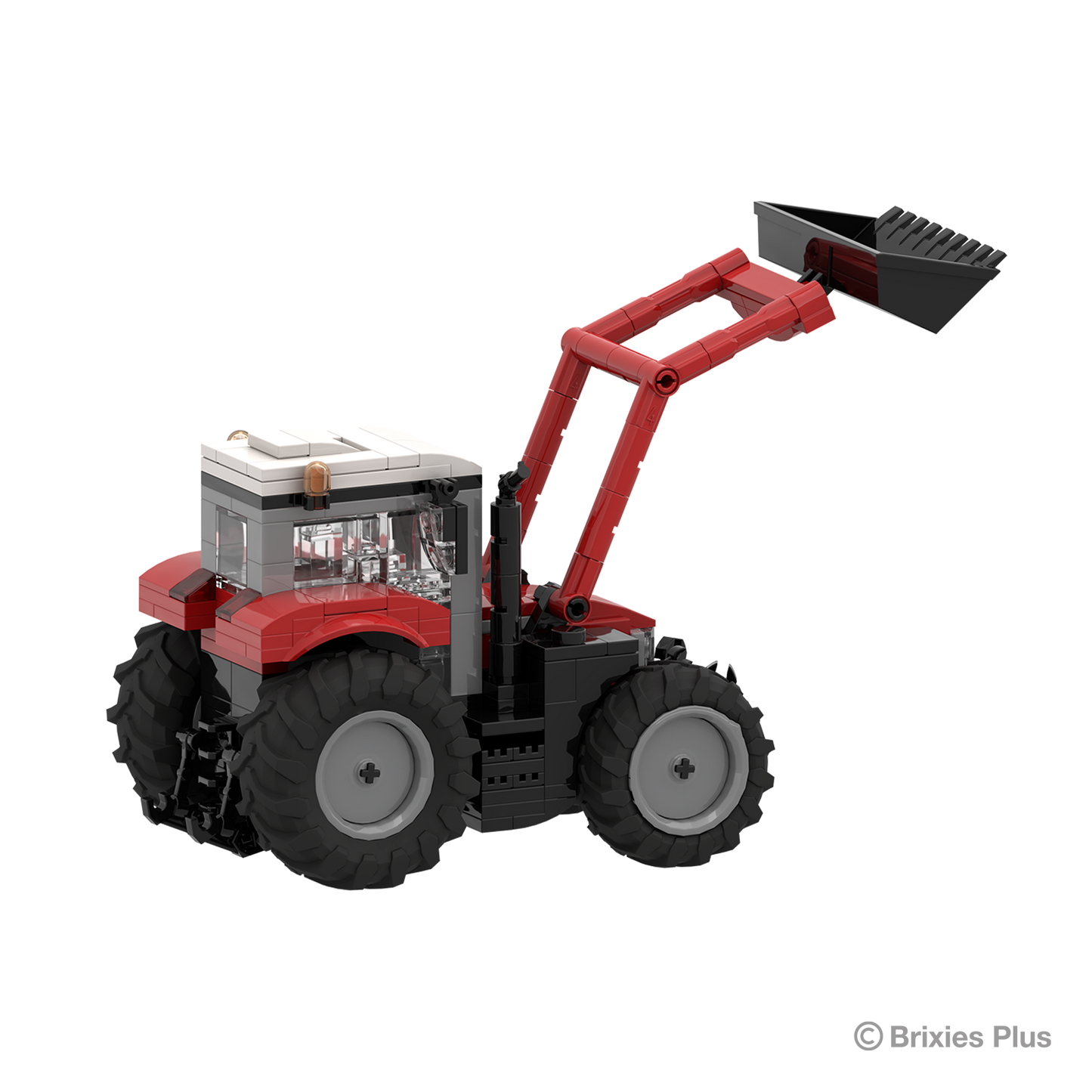 BRIXIES Plus Massey 5S mit Frontlader - 1:32