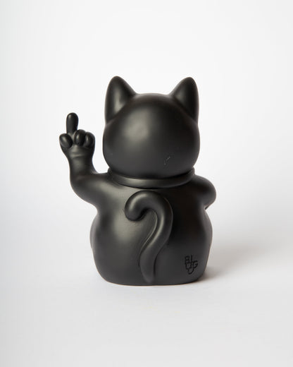 Chat Chanceux « Fuck » Noir