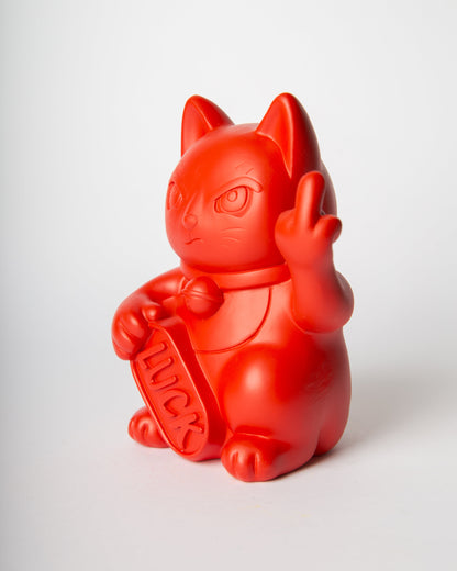 Chat Chanceux « Fuck » Rouge