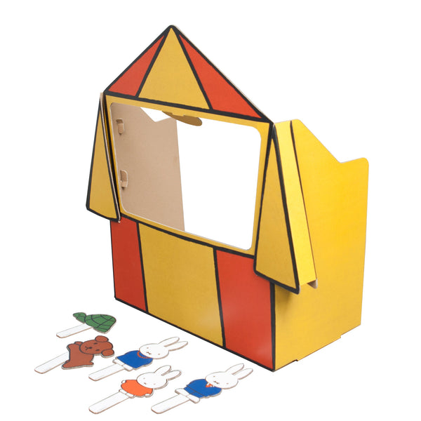 Teatro de marionetas de cartón Miffy el conejo